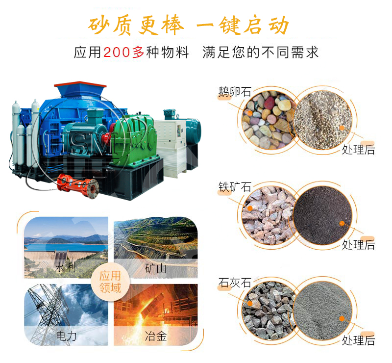青石制沙機_青石打沙機_合成沙制砂機廠家