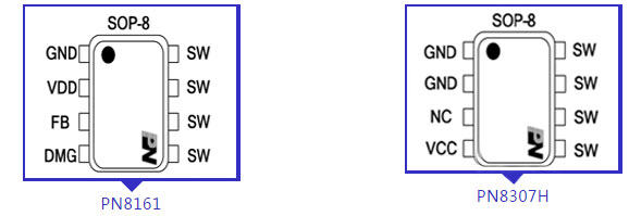 PN8161+PN8307H封裝及腳位配置圖