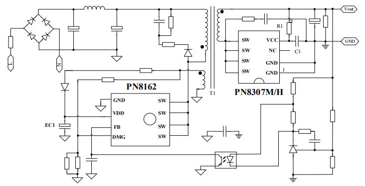 20W PD快充方案電路應(yīng)用圖
