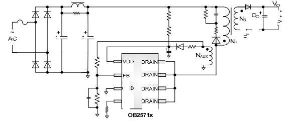ob2571電源電路圖