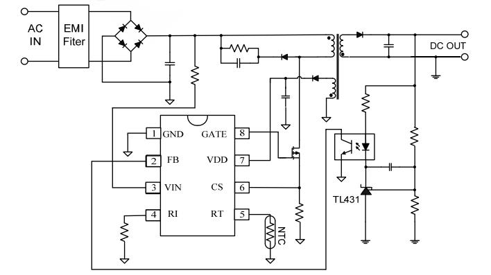 CR6842 PWM控制電源IC電路圖