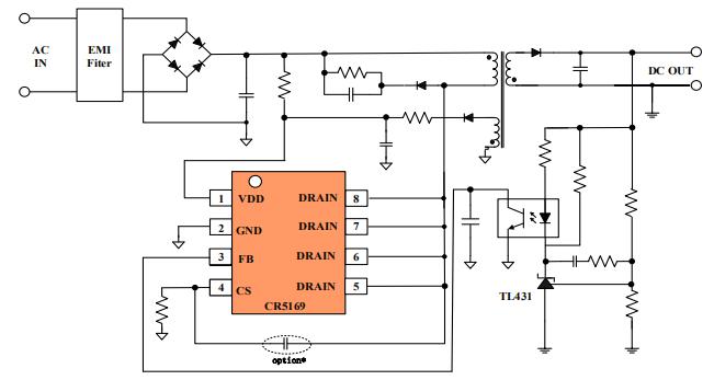 CR5169典型應(yīng)用電路圖