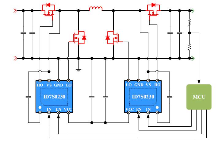 ID7S0230 18V半橋自舉驅(qū)動(dòng)芯片典型電路圖